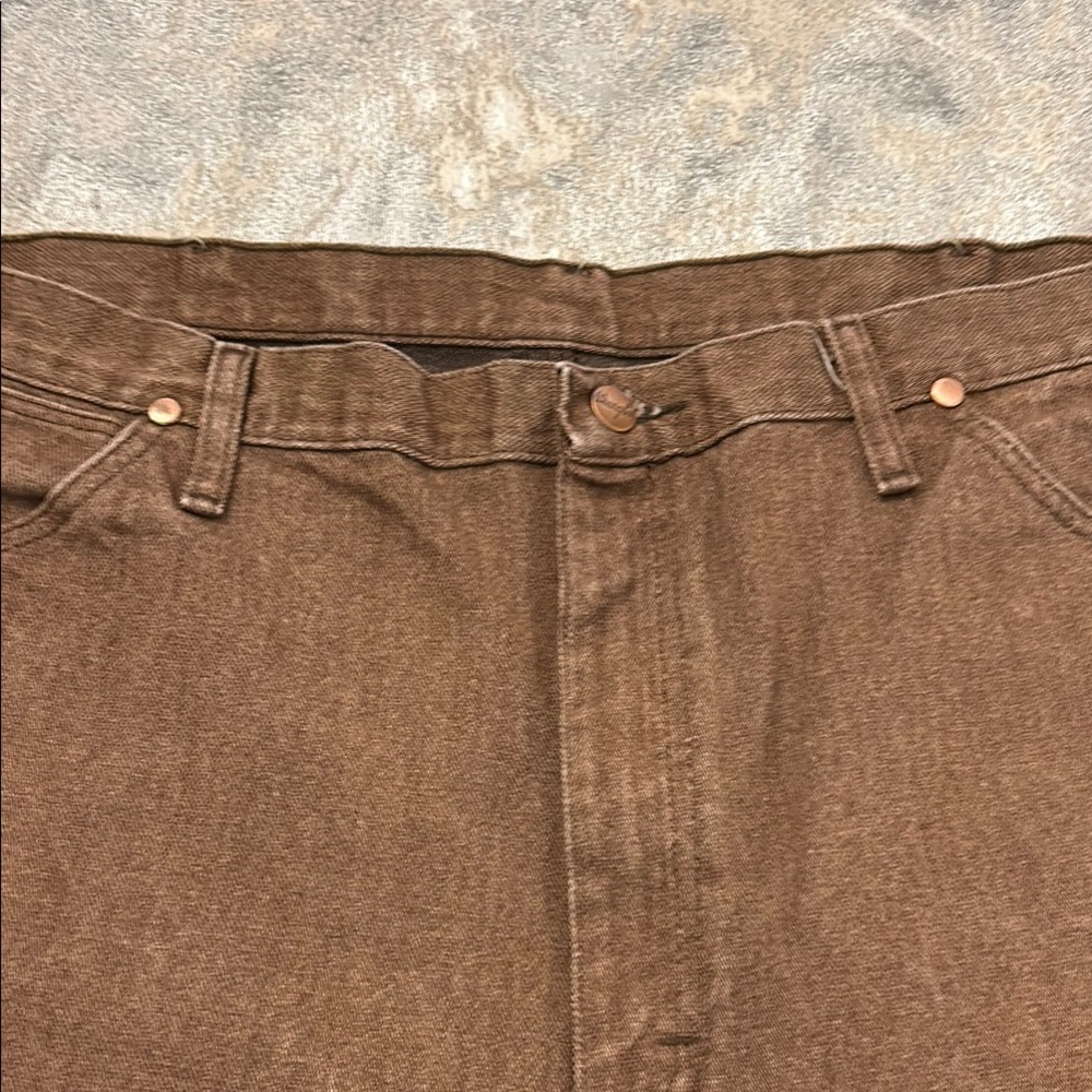 Wrangler Brown Denim Jeans